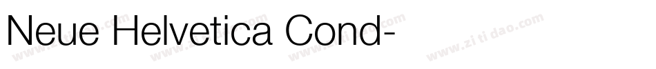 Neue Helvetica Cond字体转换